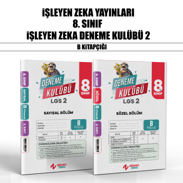 İŞLEYEN 08.SINIF DENEME KULÜBÜ SY/SZ 2-B -25-26